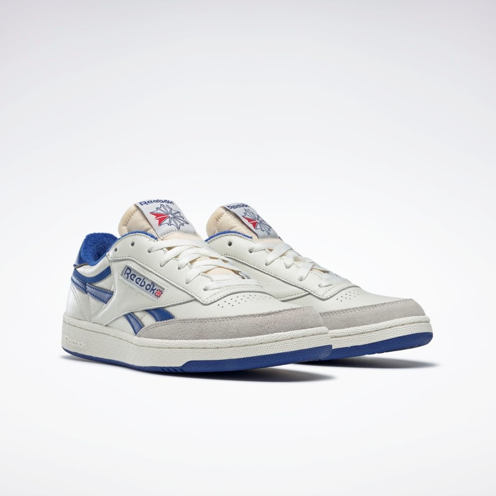 Reebok Club C Revenge Vintage Shoes Chalk / Collegiate Royal / Excellent Red | FW4863