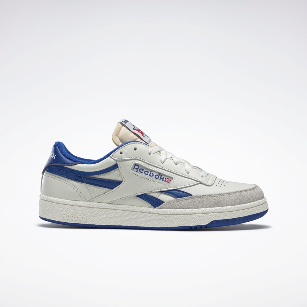 Reebok Club C Revenge Vintage Shoes Chalk / Collegiate Royal / Excellent Red | FW4863