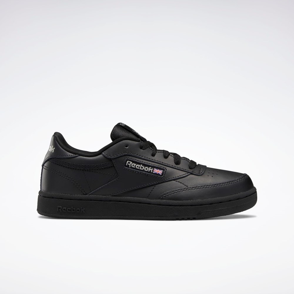 Reebok Club C Shoes - Grade School Black / Charcoal | BS6165