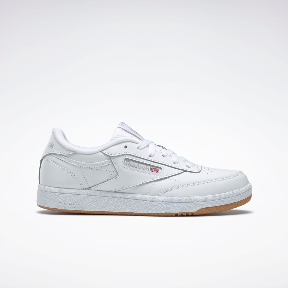 Reebok Club C Shoes - Grade School White / GUM | CN5646