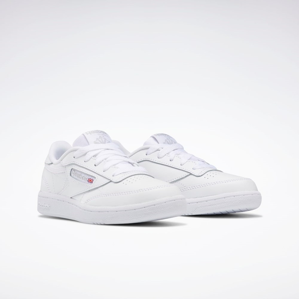 Reebok Club C Shoes - Preschool White / Sheer Grey | BS6169