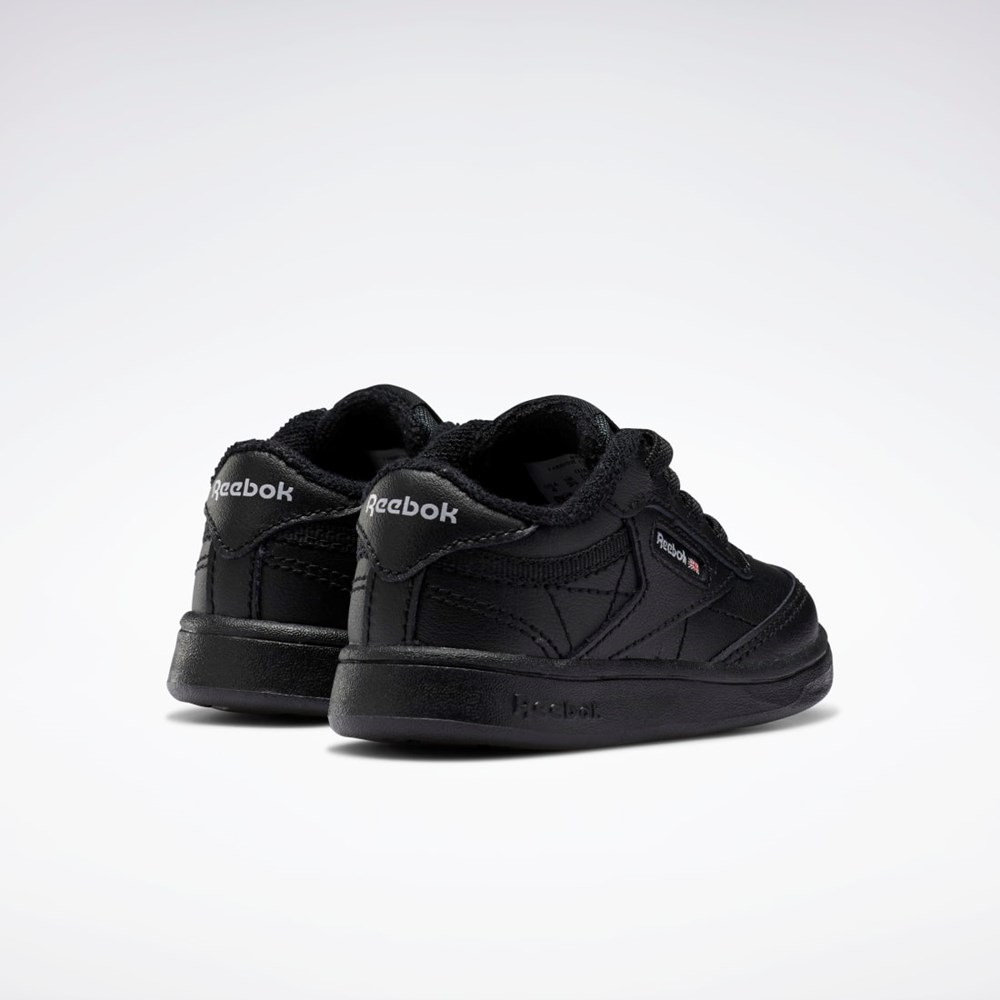 Reebok Club C Shoes - Toddler Core Black / Core Black / Core Black | FZ2096