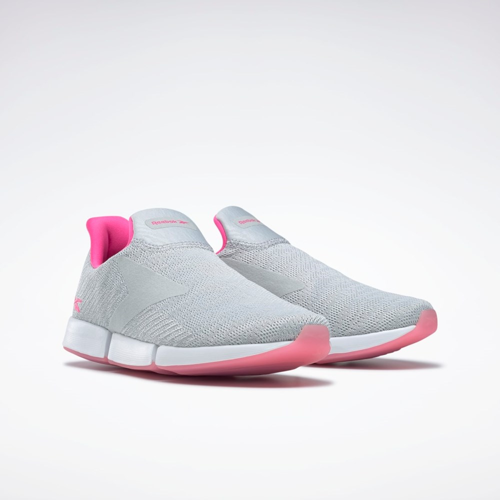 Reebok DailyFit DMX Slip-On  Shoes Pure Grey 2 / Ftwr White / Atomic Pink | GZ5618