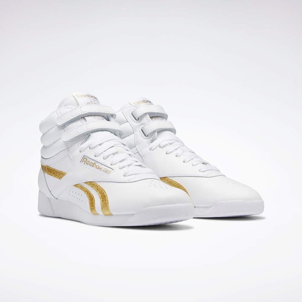 Reebok F/S Hi Shoes Ftwr White / Ftwr White / Gold Met. | GX2231