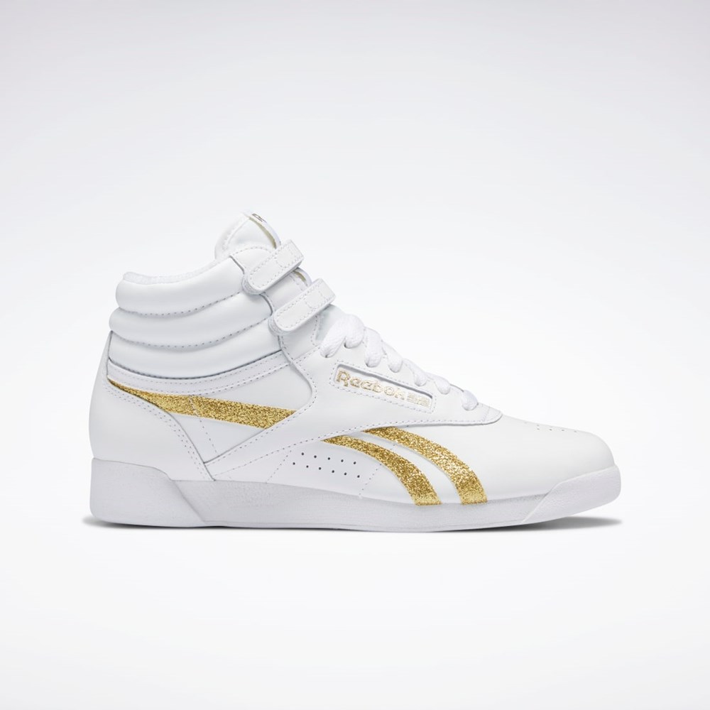 Reebok F/S Hi Shoes Ftwr White / Ftwr White / Gold Met. | GX2231