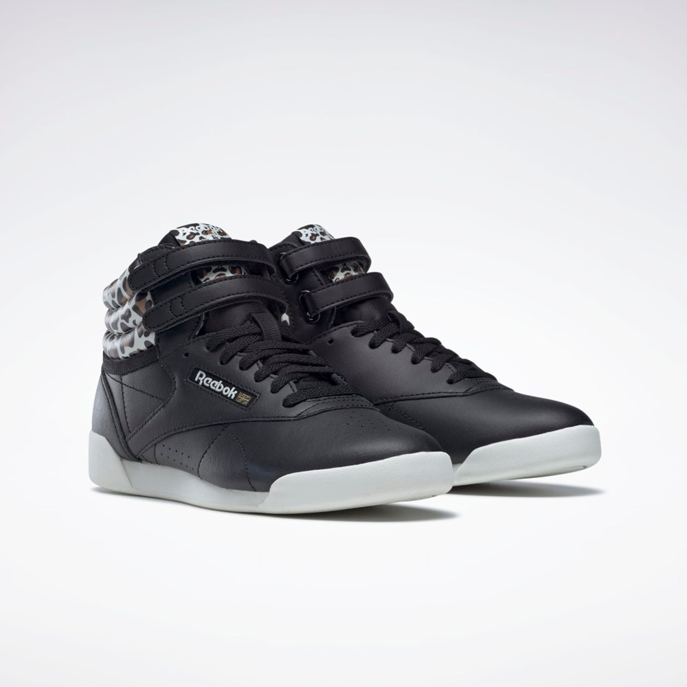 Reebok F/S Hi Shoes - Grade School Core Black / Sahara / Gold Met. | HP6446