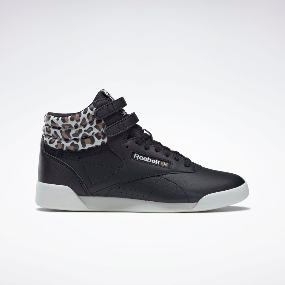 Reebok F/S Hi Shoes - Grade School Core Black / Sahara / Gold Met. | HP6446