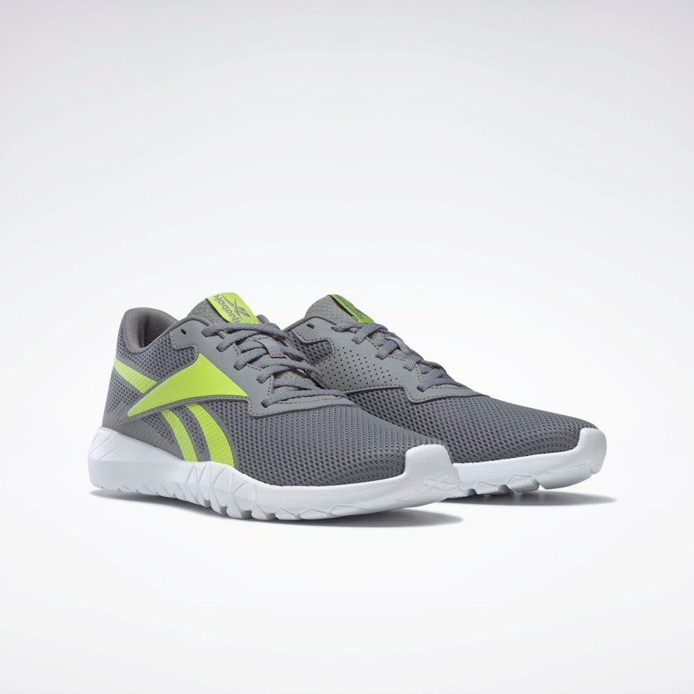 Reebok Flexagon Energy TR 3 Training Shoes Pure Grey 5 / Acid Yellow / Ftwr White | GZ8261