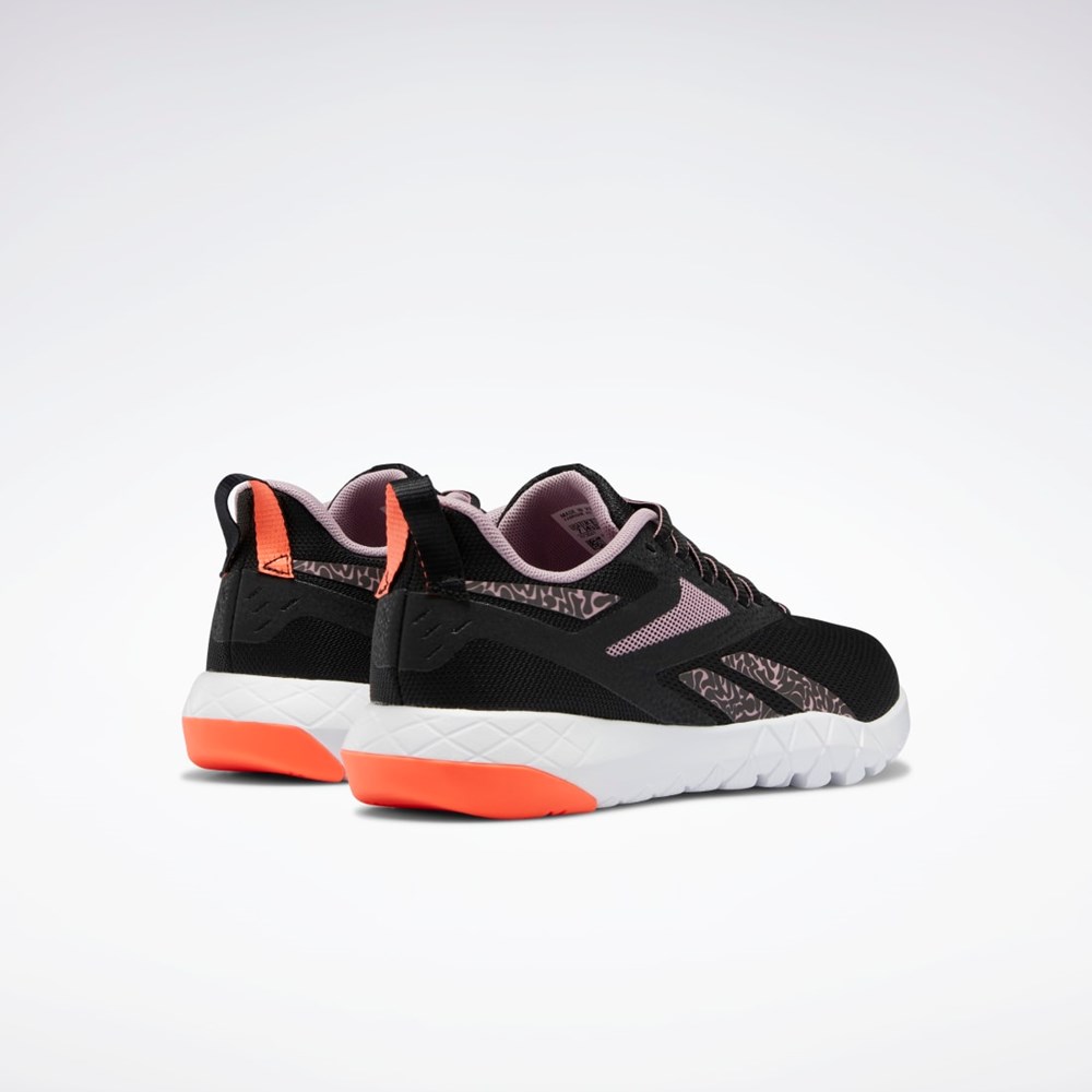 Reebok Flexagon Force 4 Training Shoes Core Black / Infused Lilac / Orange Flare | GY6258