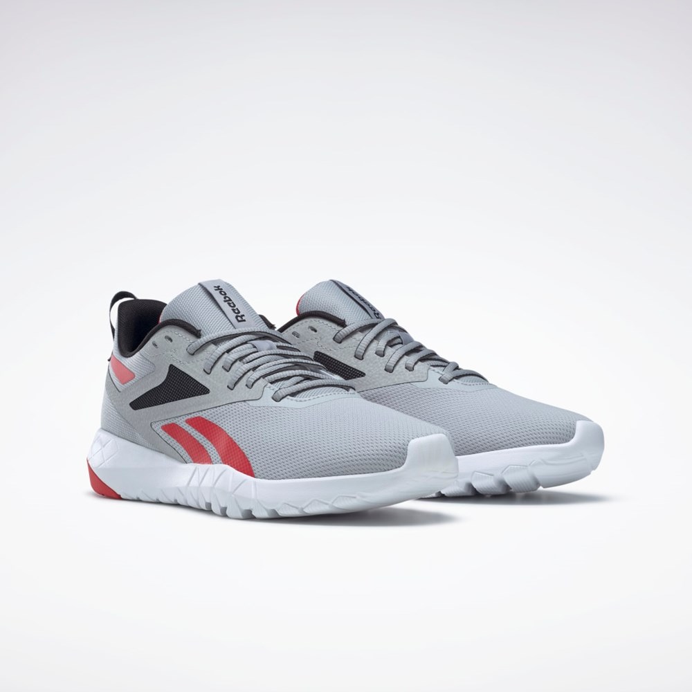 Reebok Flexagon Force 4 Training Shoes Pure Grey 3 / Core Black / Vector Red | GY6248