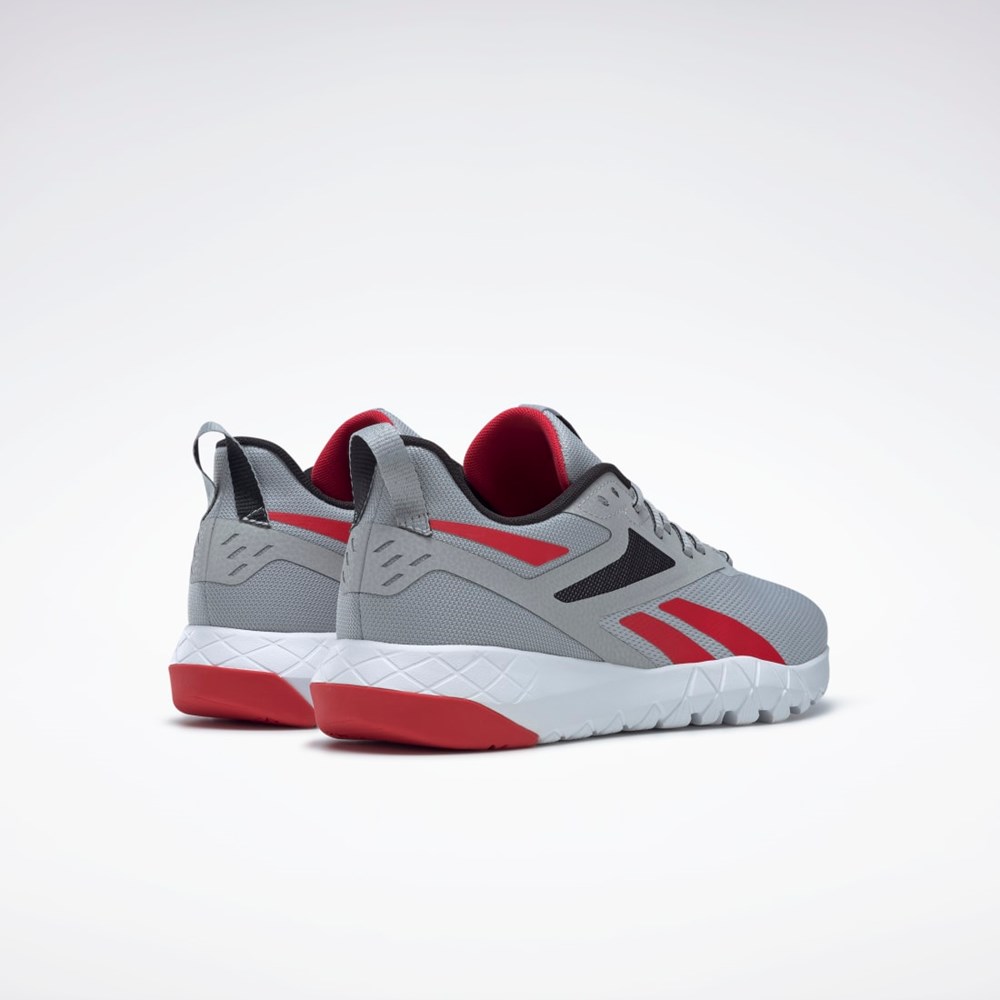 Reebok Flexagon Force 4 Training Shoes Pure Grey 3 / Core Black / Vector Red | GY6248