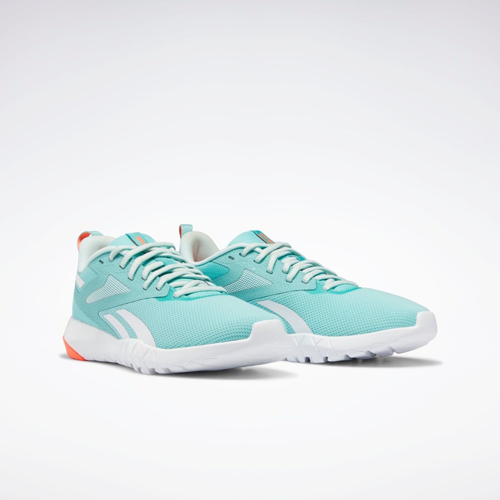 Reebok Flexagon Force 4 Training Shoes Semi Classic Teal / Mist / Orange Flare | GY6252