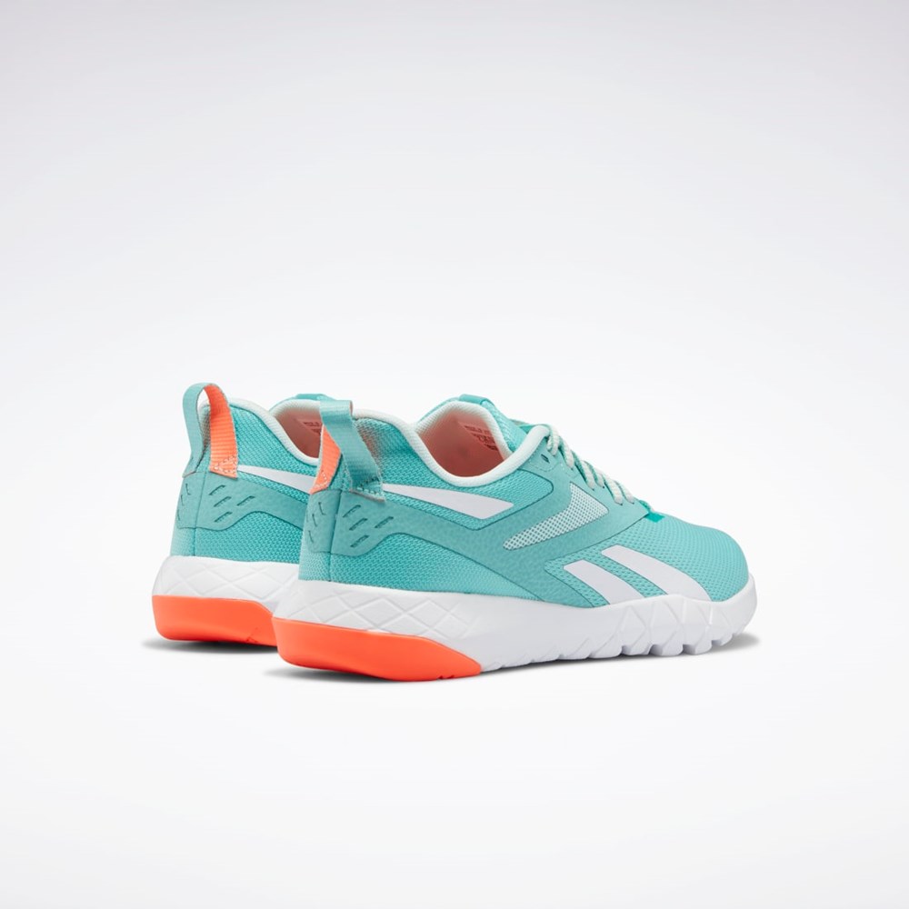 Reebok Flexagon Force 4 Training Shoes Semi Classic Teal / Mist / Orange Flare | GY6252