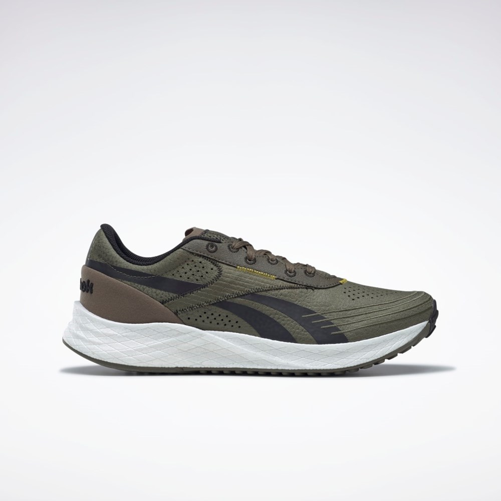 Reebok Floatride Energy City Running Shoes Army Green / Core Black / Sulfur Green | GX0244