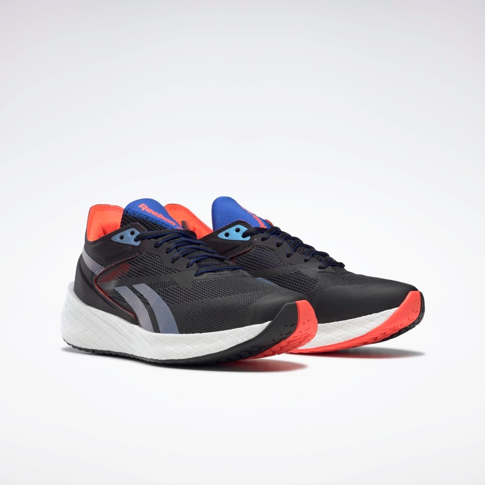 Reebok Floatride Energy Symmetros Running Shoes Night Black / Court Blue / Orange Flare | FW9396