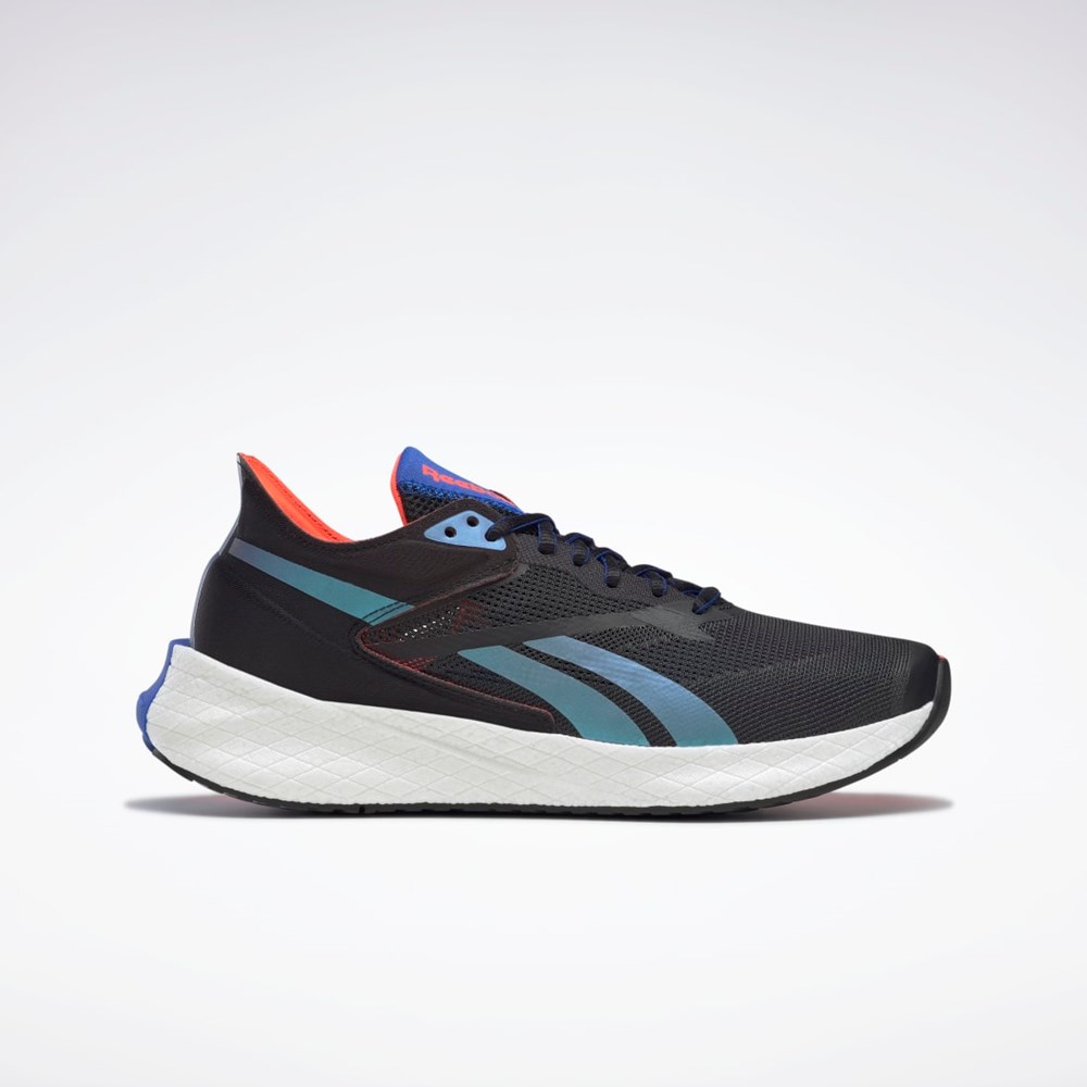 Reebok Floatride Energy Symmetros Running Shoes Night Black / Court Blue / Orange Flare | FW9396