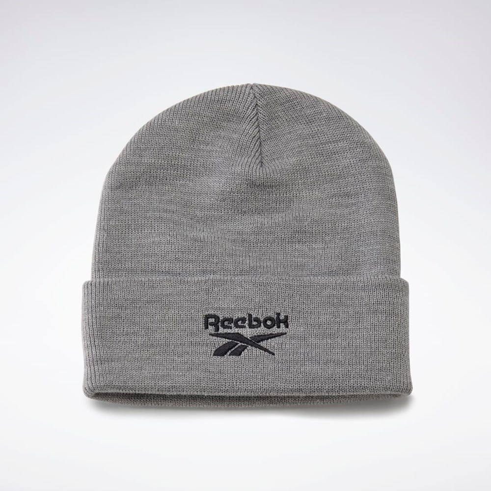 Reebok Foundation Logo Beanie Medium Grey Heather | GH0428