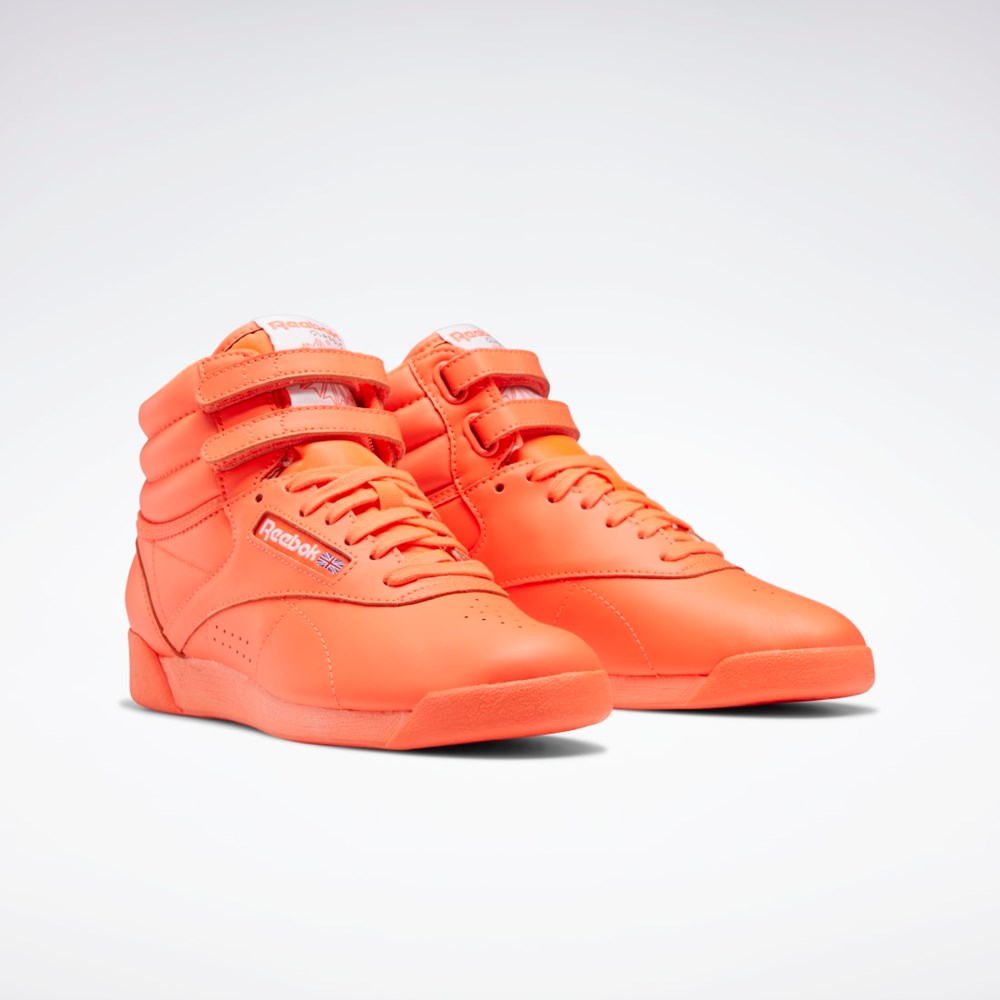 Reebok Freestyle Hi Shoes Orange Flare / Orange Flare / Ftwr White | GW7171