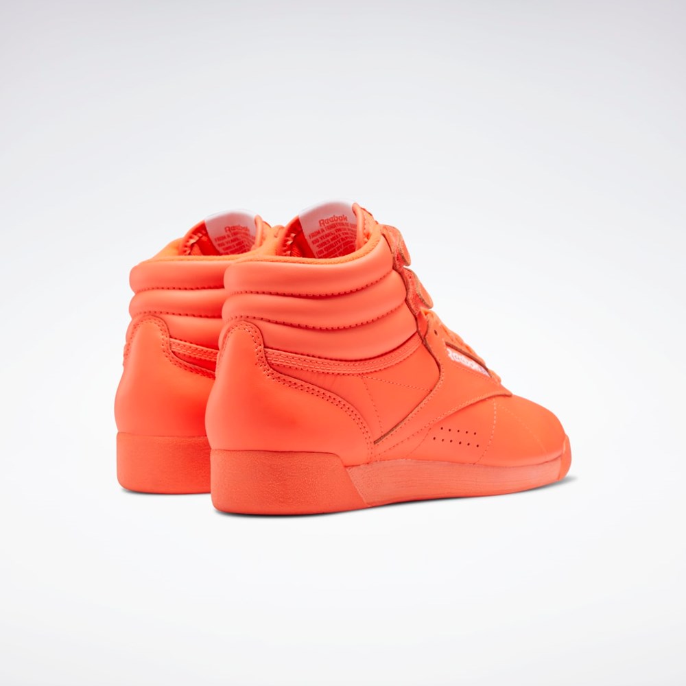 Reebok Freestyle Hi Shoes Orange Flare / Orange Flare / Ftwr White | GW7171