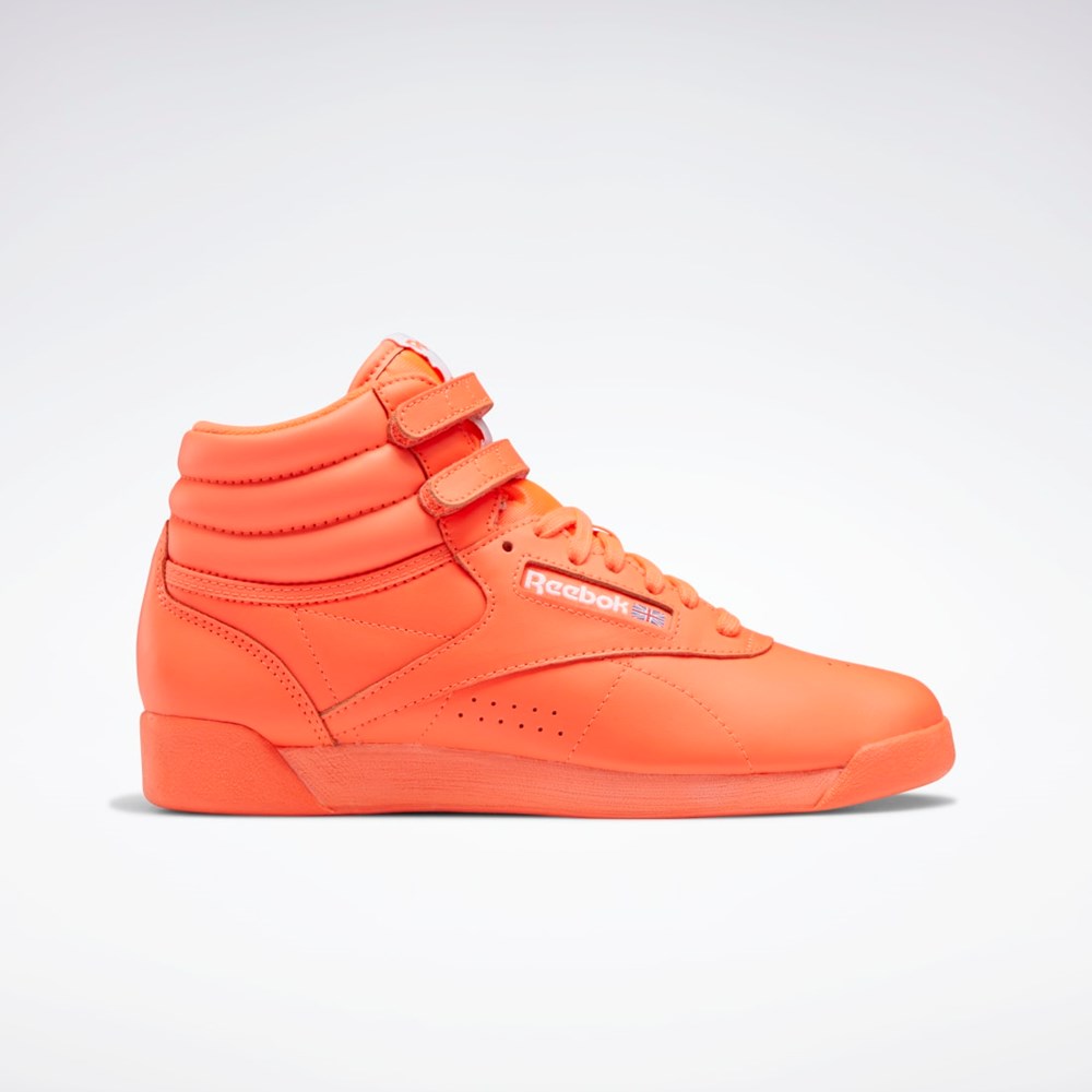 Reebok Freestyle Hi Shoes Orange Flare / Orange Flare / Ftwr White | GW7171