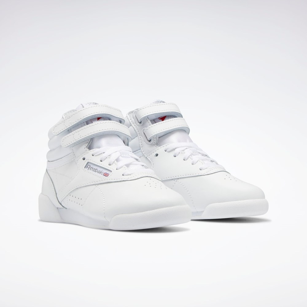 Reebok Freestyle Hi Shoes - Preschool Ftwr White / Ftwr White / Ftwr White | GX7225