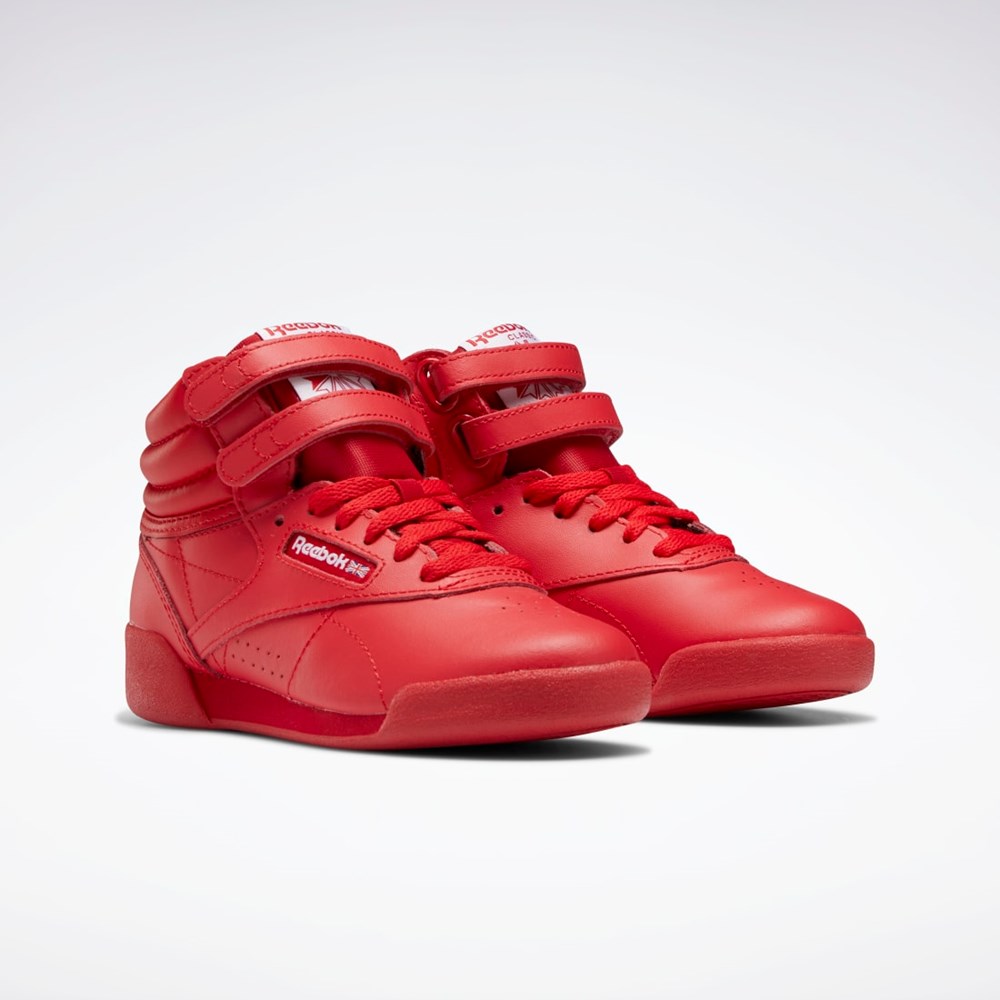 Reebok Freestyle Hi Shoes - Preschool Vector Red / Vector Red / Ftwr White | GX7229