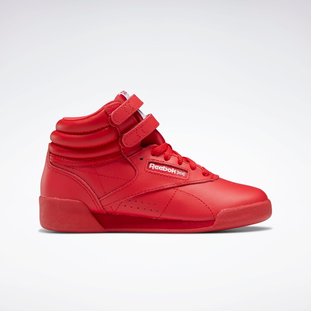 Reebok Freestyle Hi Shoes - Preschool Vector Red / Vector Red / Ftwr White | GX7229