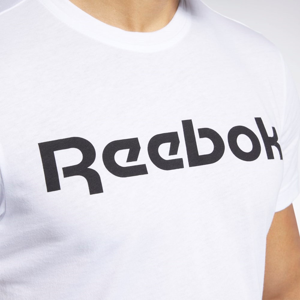 Reebok Graphic Series Linear Logo Tee White | FP9163