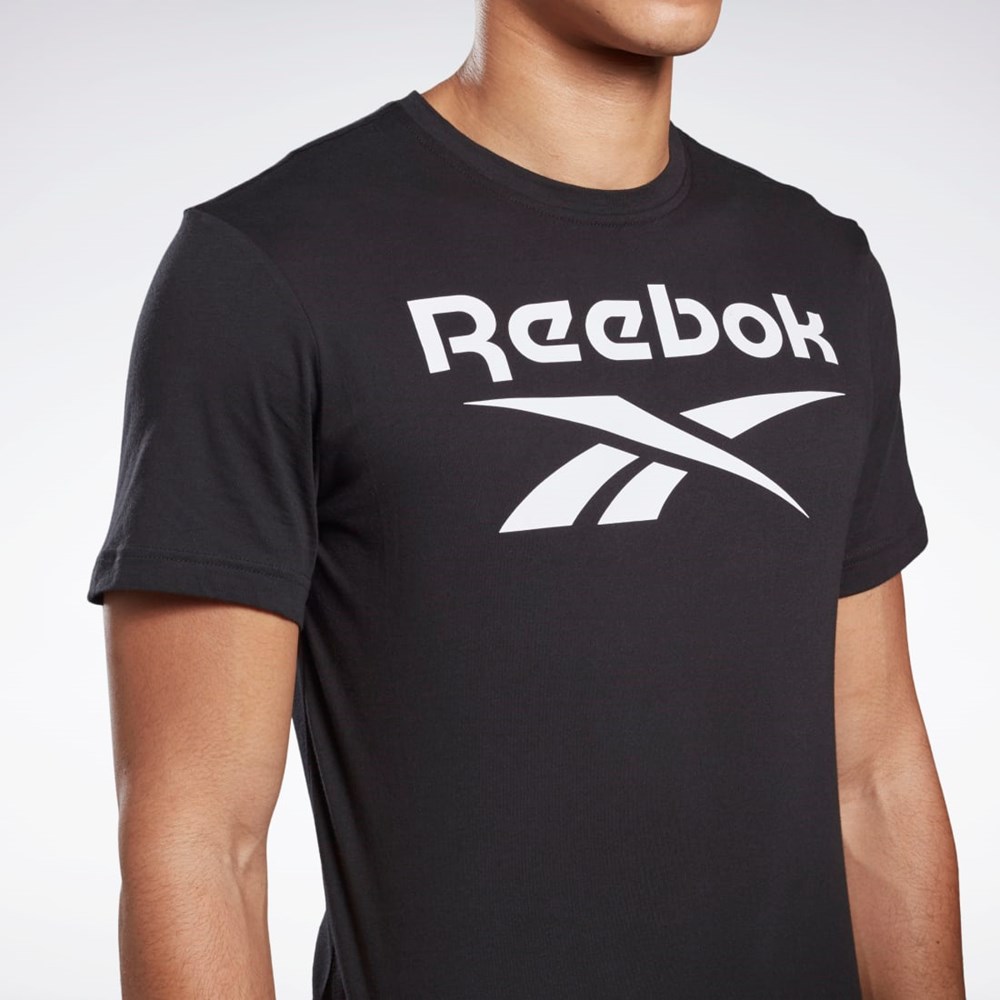 Reebok Graphic Series Reebok Stacked Tee Black | FP9150