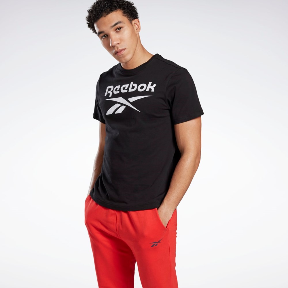 Reebok Graphic Series Reebok Stacked Tee Black | FP9150