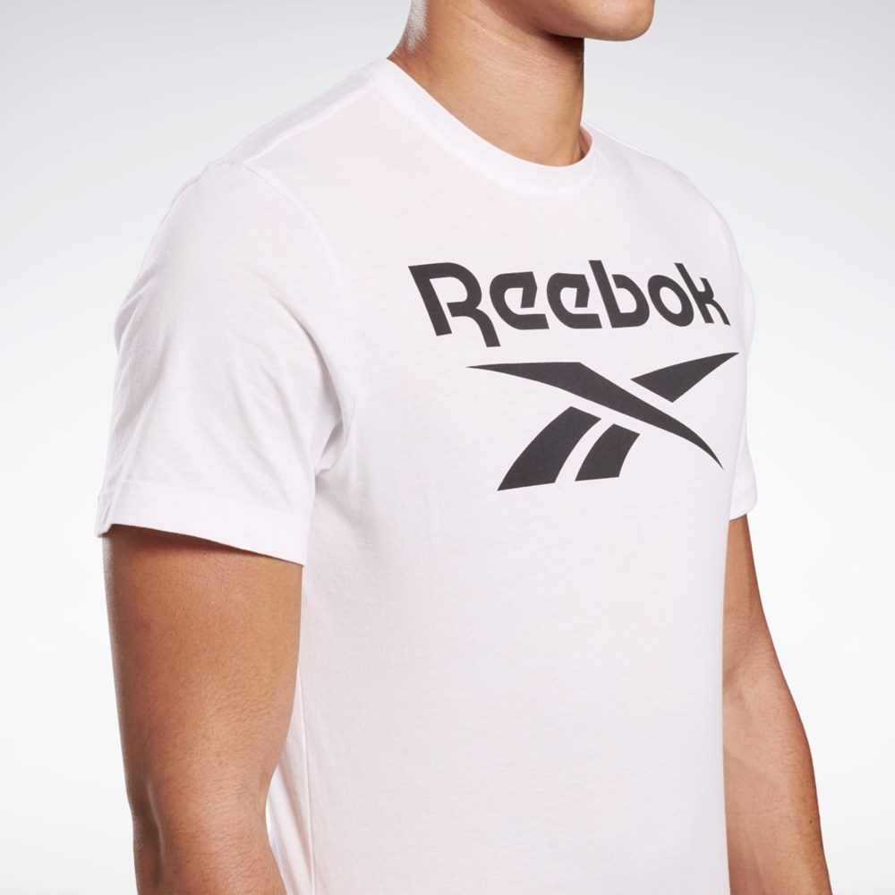 Reebok Graphic Series Reebok Stacked Tee White | FP9152