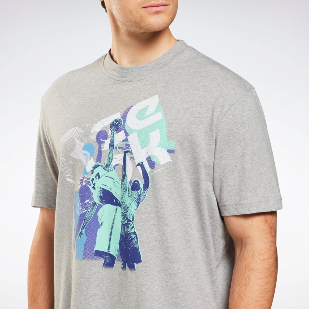 Reebok Graphic Series T-Shirt Medium Grey Heather | HB7257