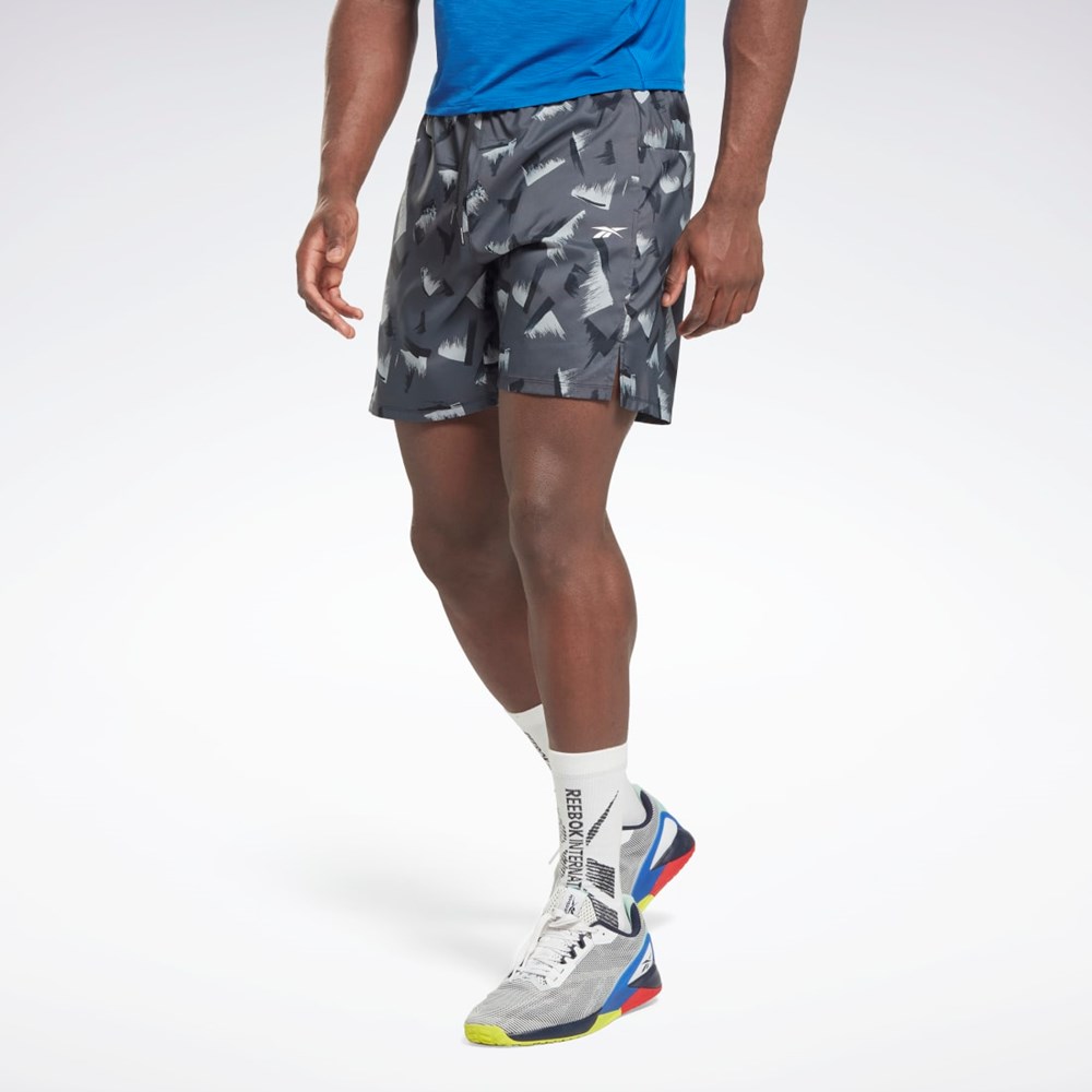 Reebok Graphic Speed 2.0 Shorts Black | HI0526