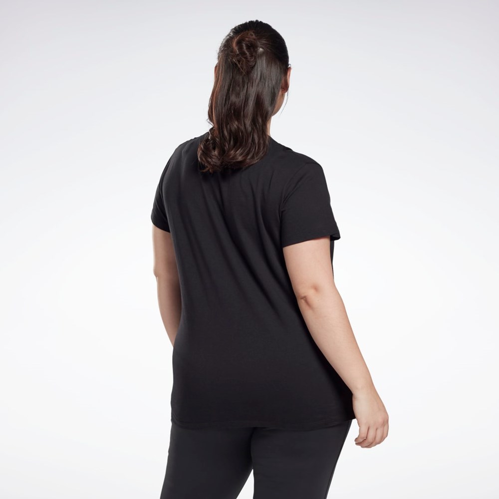 Reebok Graphic Vector T-Shirt (Plus Size) Black | GN6877