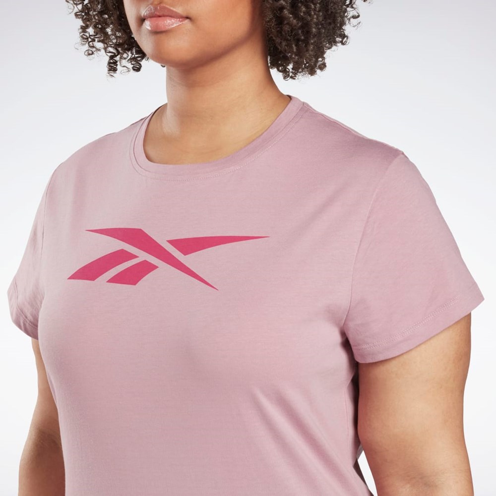 Reebok Graphic Vector T-Shirt (Plus Size) Infused Lilac | HL4363