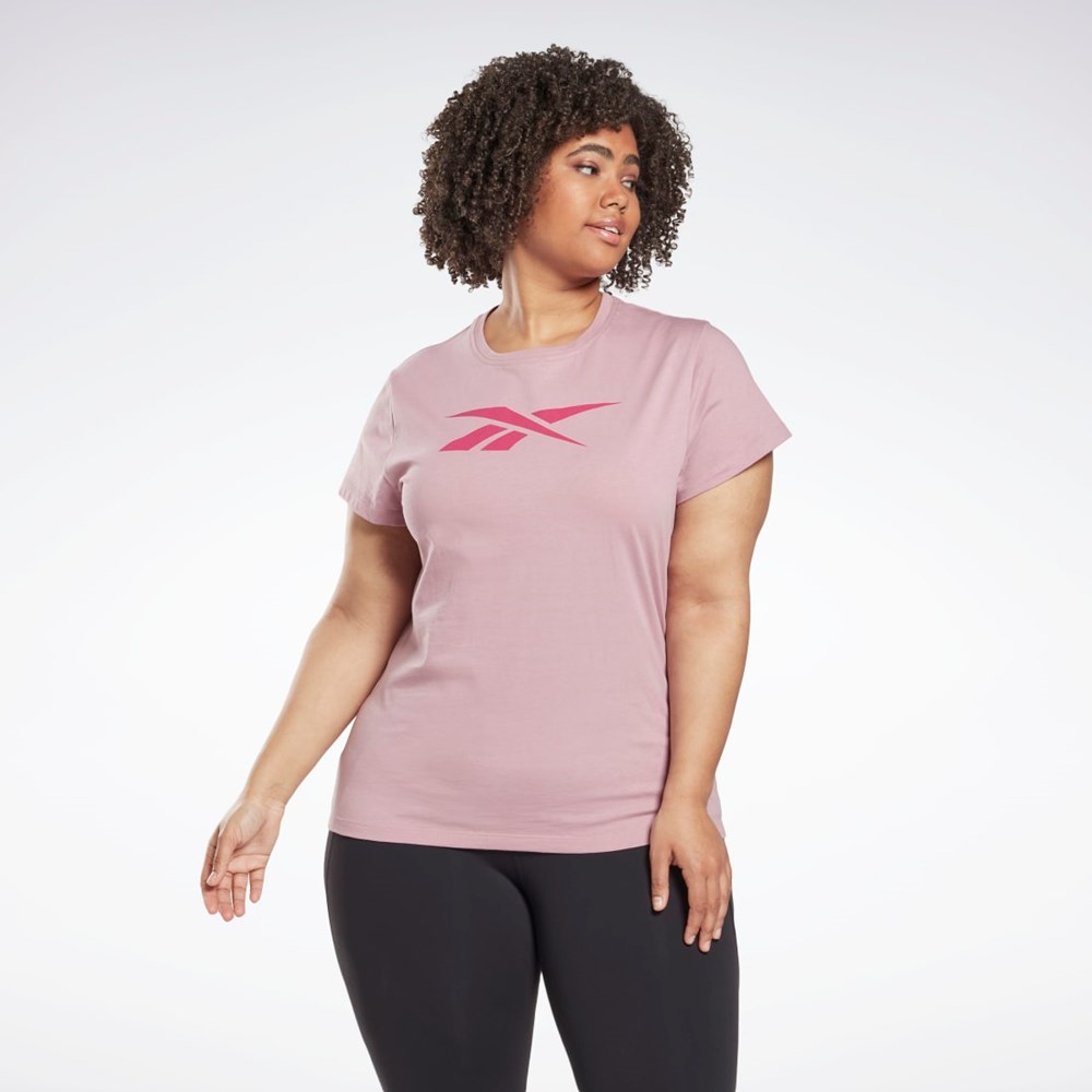 Reebok Graphic Vector T-Shirt (Plus Size) Infused Lilac | HL4363