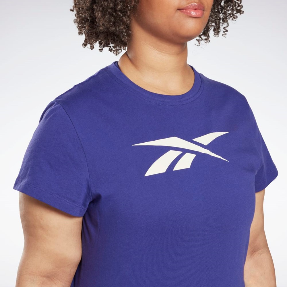 Reebok Graphic Vector T-Shirt (Plus Size) Bold Purple | HM6328