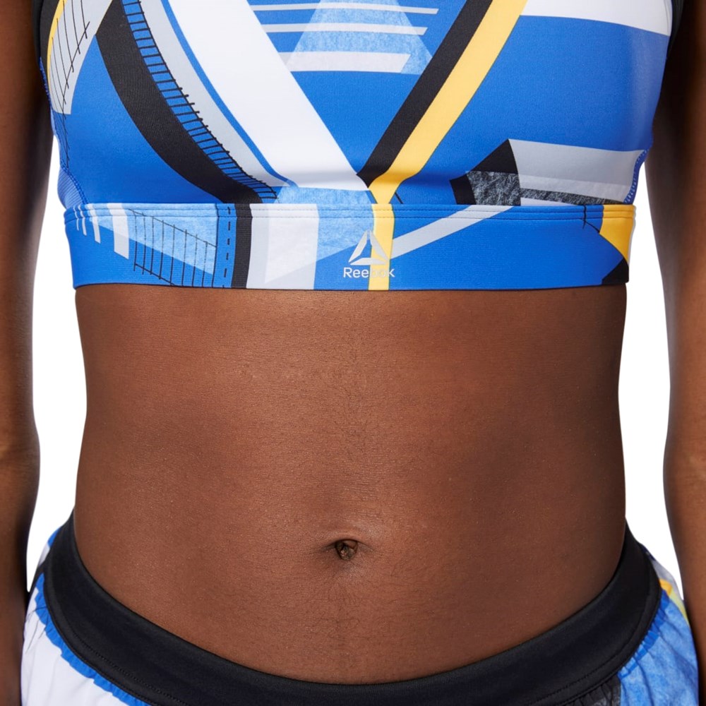 Reebok Hero Strappy Padded Bra Crushed Cobalt | DU4097