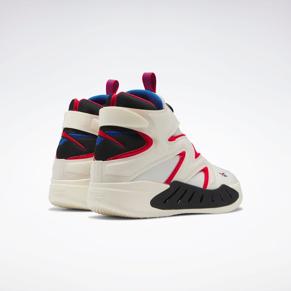 Reebok Instapump Fury Zone Mid Basketball Shoes Classic White / Vector Red / Vector Blue | GW8883