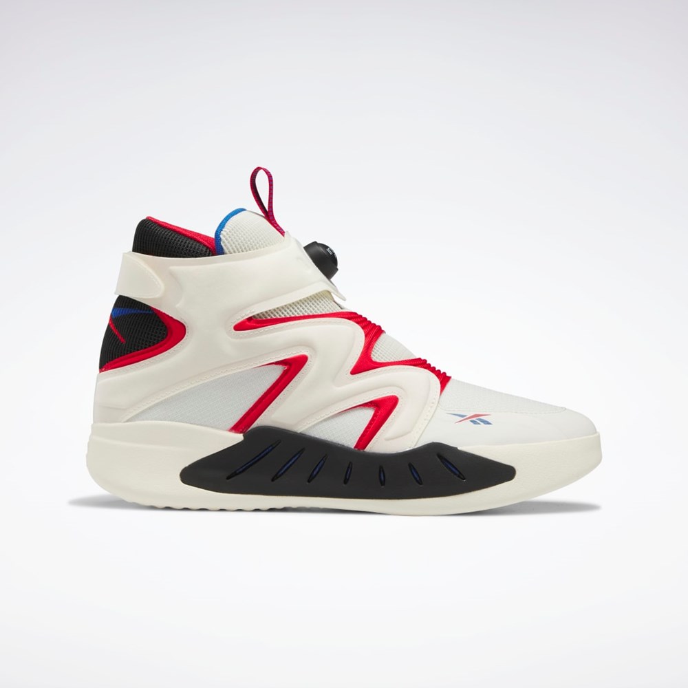 Reebok Instapump Fury Zone Mid Basketball Shoes Classic White / Vector Red / Vector Blue | GW8883