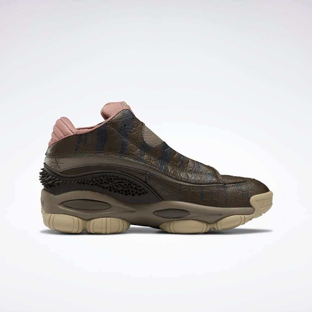 Reebok Jurassic World The Answer DMX Basketball Shoes Stone / Cliff Stone / Parched Earth | HQ6276