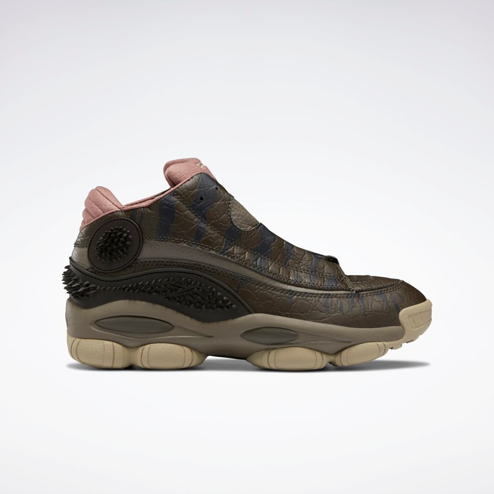 Reebok Jurassic World The Answer DMX Basketball Shoes Stone / Cliff Stone / Parched Earth | HQ6276