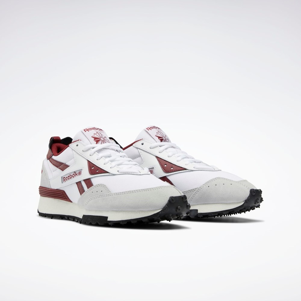 Reebok LX2200 Shoes Ftwr White / Classic Burgundy / Pure Grey 2 | GY1533