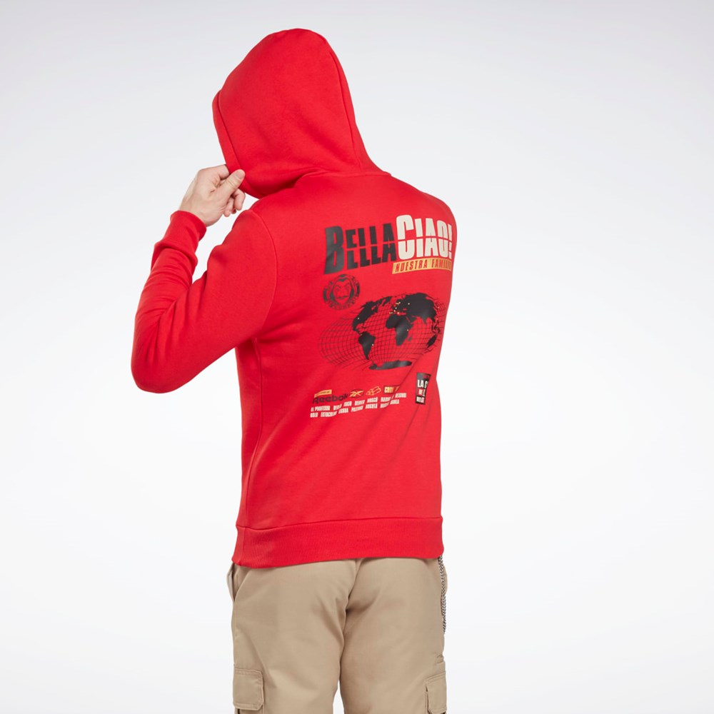 Reebok La Casa De Papel Sweatshirt Vector Red | HH7092