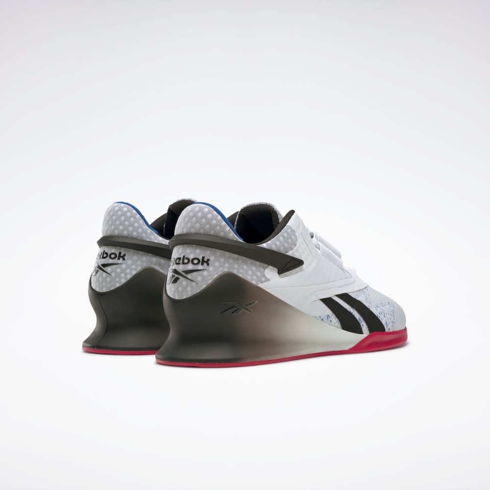 Reebok Legacy Lifter II Weightlifting Shoes Ftwr White / Core Black / Vector Red | GY6380