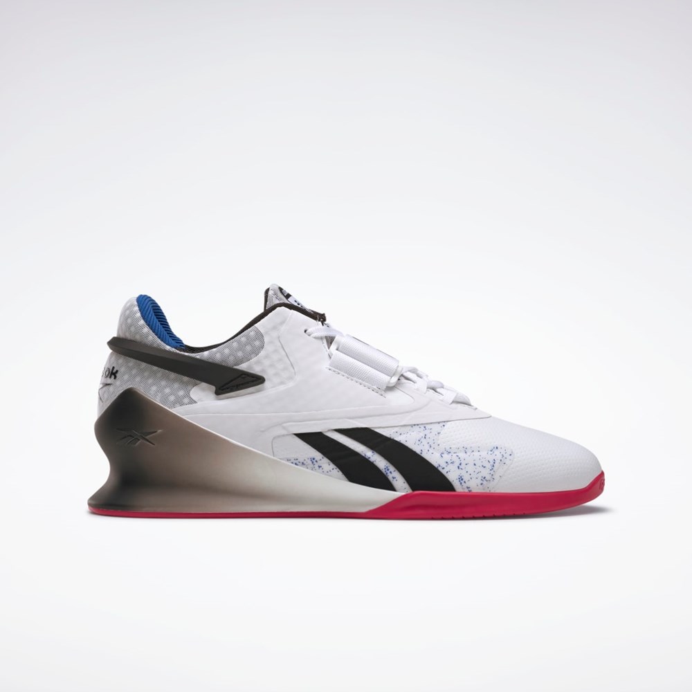 Reebok Legacy Lifter II Weightlifting Shoes Ftwr White / Core Black / Vector Red | GY6380