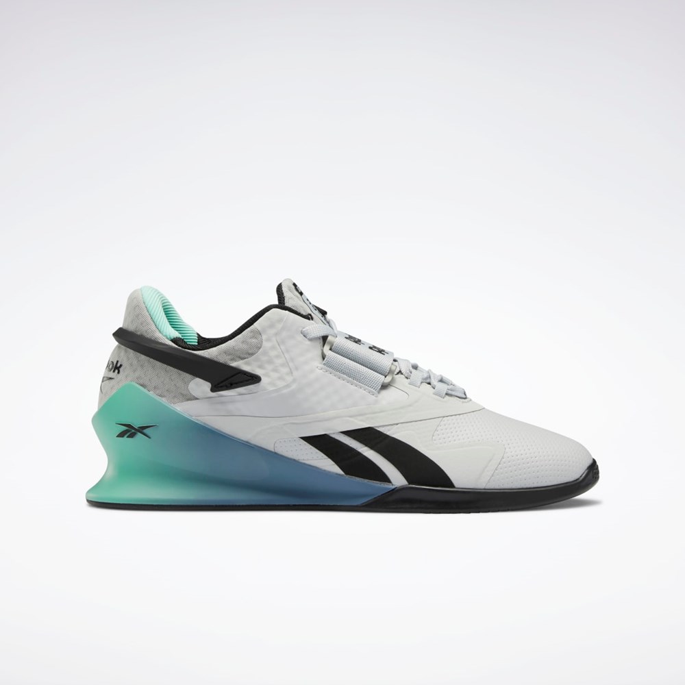 Reebok Legacy Lifter II Weightlifting Shoes Pure Grey 2 / Core Black / Blue Slate | GY8436