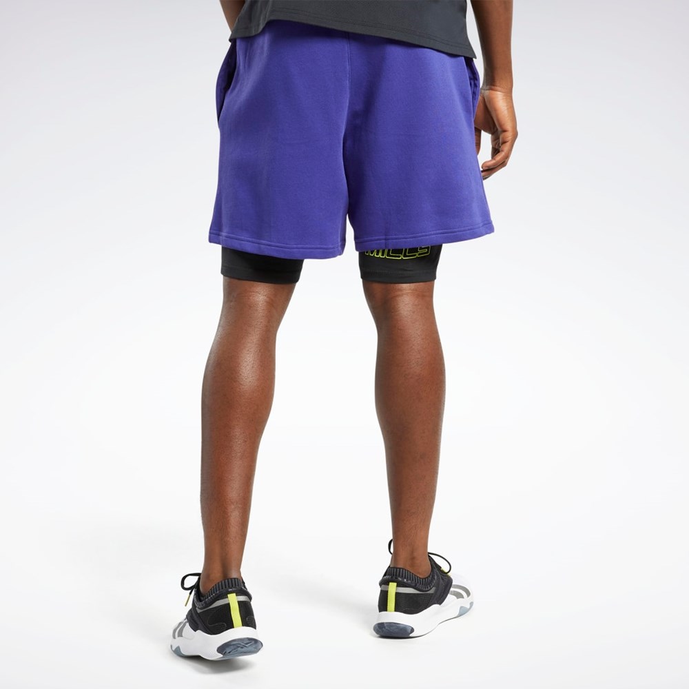 Reebok Les Mills® 2-in-1 Shorts Bold Purple | HM8089