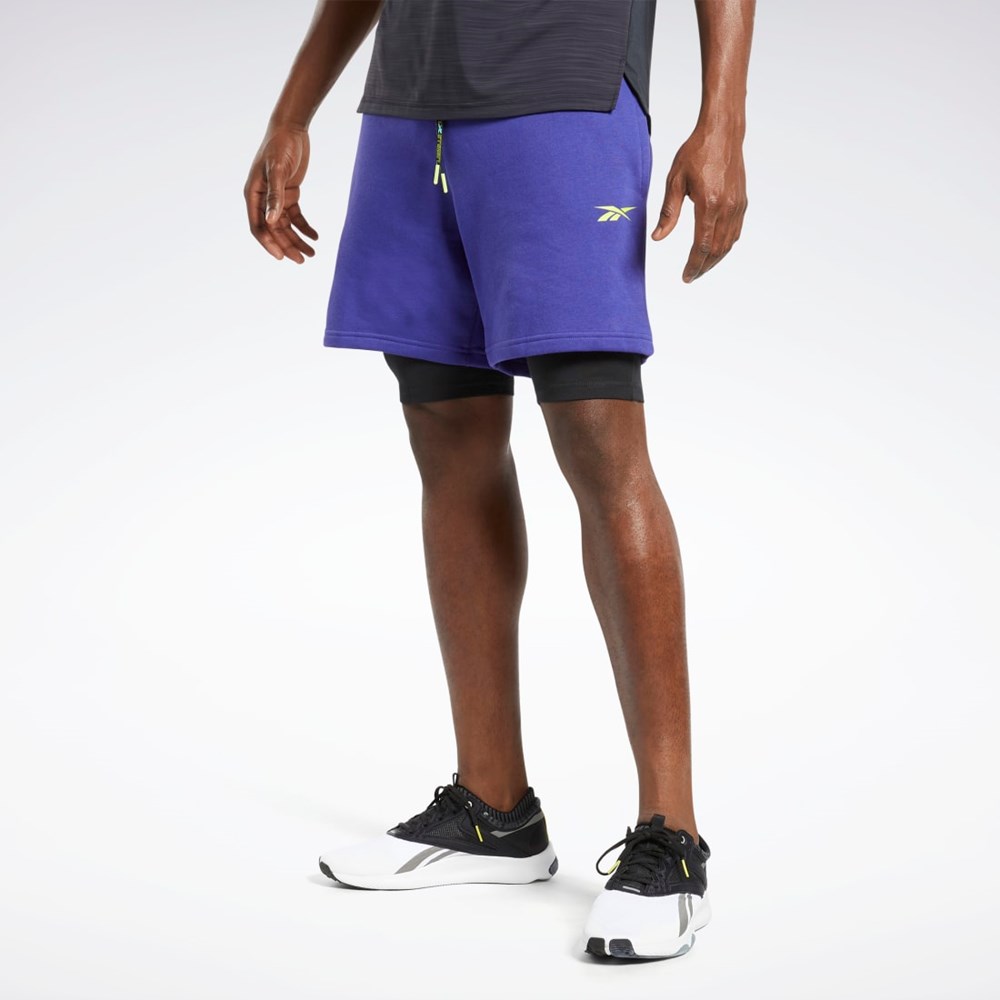 Reebok Les Mills® 2-in-1 Shorts Bold Purple | HM8089