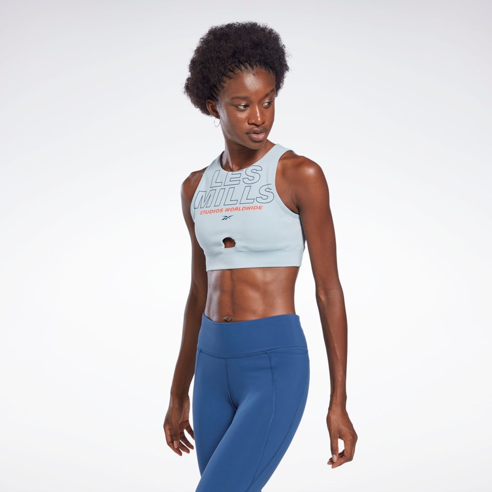 Reebok Les Mills® Beyond the Sweat Crop Top Gable Grey | HD4150